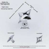 Four Point Star Cabinet Knobs Waterproof Zinc Alloy Modern Minimalist Handles for Kitchen Cupboard Drawer Closet Home Upgrade A1
