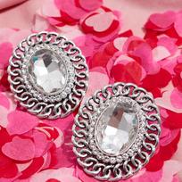 Qifu 2025 Stylish Versatile Black Zirconia and Pearl Clip-On Dangle Earrings (No Piercing Needed) sidabras
