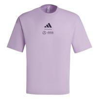 Adidas X Mercedes - AMG Collaboration Petronas Formula One Team Loose Fit Crew Neck Comfortable Short Sleeve T-Shirt Men T-Shirts JX8811 3XL white