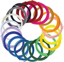 3Doodler Filament FLOW 20 PLA 20 Farben Nachfüllpack Polylactic acid (PLA) Black, Blue, Dark Green, Dark pink, Gold, Green, Lilac, Navy, Orange, Pink, Transparent, White, Yellow