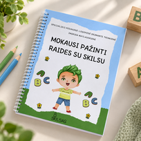 Lavinamoji knyga „Mokausi pažinti raides su Skilsu“