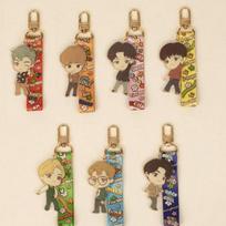 BTS TinyTAN Dynamite Acrylic Strap Keyring 7-Piece Set 7keyrings beige