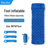 BeiJiLang Outdoor Camping Inflatable Sleeping Mat blue