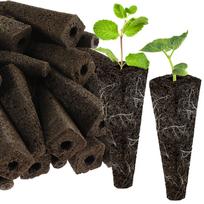 50/100PCS Seed Starter Sponges Kit Grow Sponges Reusable Seed Pods Replacement Growth Sponges Refill Pods for Hydroponics Indoor black