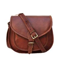 MaheTri Nichols Crossbody Sling Leather Bag For Girls & Womens For Everyday use 9 Inch ruda