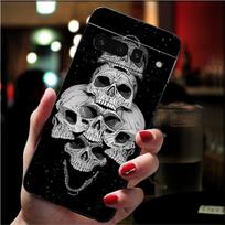 Phone Case for Google Pixel 10 9 Pro XL 9A 8 7 6 Pro Pixel 8A 7A 6A Pixel 8 7 6 5 Skull Case Google Pixel 9 Pro gray