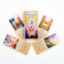 Messages Of Life Tarot Cards A 54 Deck Oracle English Visions Borad Playing Games Divination Edition beige