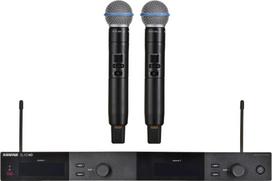Shure SLXD24DE/B58-G59 - dual digital wireless system with two transmitters/handheld microphones (470 - 514 MHz)