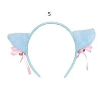 Club Bar Anime Cosplay Plush Small bell Cartoon Hair Band Cat Ear Head Band Hair Accessories 5 white