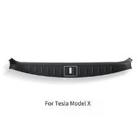 For Tesla Model X/S Trunk Threshold Strip TPE Back Sill Anti Scratch Protection Lid Guard Rear Cargo Anti-dirty Car Accessories For Model X white
