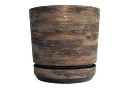 RDZAWA KORA DONICZKA ŚR. 12 CM RDZAWA KORA