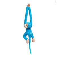 Long Arm Monkey Plush Toy Hanging Monkey Curtain Tieback Cute Stuffed Animal Doll For Kids Room Decor Birthday Gift blue