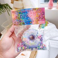 */Taba Squishy Cake Doughnut Stress Relief Toy, Extra Large Sensory Fidget Toys for Kids Adults Anxiety Relaxation Squeeze Gift gray