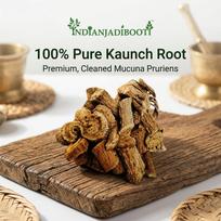 IndianJadiBooti Kaunch Root (100g) | Mucuna Pruriens Root | Kaunch Ki Jad | Raw Ayurvedic Herb for Strength, Vitality & Nourishing Support | Velv