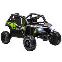 Kawasaki Teryx KRX 1000 12V UTV Elektrinis vaikiškas automobilis su 2 x 25W varikliais, 2,4 GHz nuotolinio valdymo pultu, 100 x 64 x 56 cm, Juodas