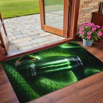 Monster Energy Print Crystal Velvet Plush Rug Anti?Slip Wear?Resistant Floor Carpet For Indoor Household Home Decoration 70cmx100cm