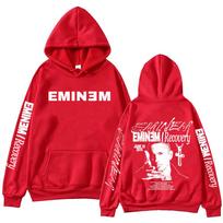 Eminem The Eminem Show  Hoodie Harajuku Hip Hop Pullover Tops Sweatshirt Gift S raudona