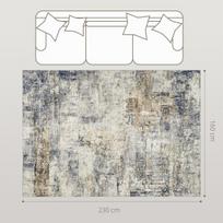 Kilimas, plaunamas, 230 x 160 cm, pilkas