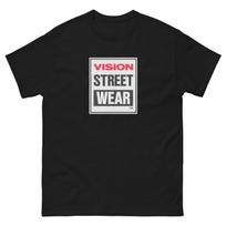 Vision street wear vintage logo t shirt 80's skateboarding tee L white