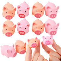 5/10/20/30pcs 5cm Pink Piggy Toys Squeeze Fidget Toy Squeaky Toy Birthday Party Favor Gift Classroom Prize Goodies Bags Stuffer 5pcs