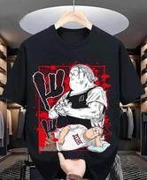 Sakamoto Days Taro Sakamoto Dual Scene Red Splash Unisexga Anime Graphic Black TShirt Unisex Oversized Y2k Streetwear Cotton Tee S white