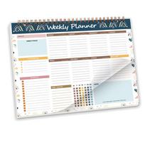 Coil Design Weekly Planner Notebook Colorful Desk Task Planning 2025 New Work Planners  for Goals D