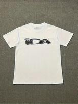 200 Grams Pure Japanese Printed Ida Plus Unisex Couple TShirt with White Base and Black Abstract Geometric Design M gray
