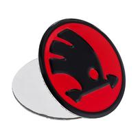43/44mm For Skoda VRS Octavia Fabia Kamiq Rapid VII Car Steering Wheel Center Cover Sticker Decal Decor Accessories Auto Styling hbkm45