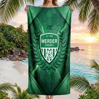 Werder Bremen Football Beach Towel Soft Microfiber Summer Towel Quick Dry Absorbent Towel for Beach Swimming Pool Travel 70cmx140cm(27x55inch)