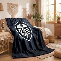 Leeds United Theme Fleece Blanket Cozy Soft Plush Blanket For Bedroom Couch Travel 75x90cm