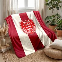 Hull KR Flannel Fleece Blanket Cozy Warm Throw Blanket For Couch Bed Travel All Season Use 75x90cm