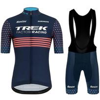 Professional Cycling Jersey Bib Shorts Set Men Women Breathable Quick-Dry Bike Apparel Small black