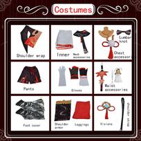 Ysir COS kostiumas, Inazuki pilis, Fengyuan, Wanye Cospaly, anime drabužiai, žaidimo drabužiai, C kostiumas, spektaklio kostiumas XS raudona