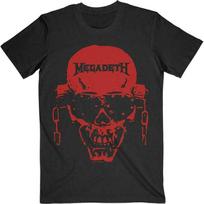 Vintage Megadeth Band Skull Men T-Shirt Tops tees Men's Women's Black Cotton Tee All Sizes S-4XL S red
