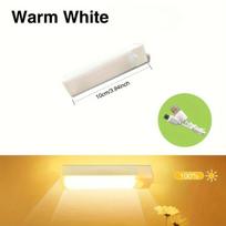 10CM-50CM LED juostiniai šviestuvai su judesio jutikliu po spintelėmis biurui, šilta šviesa, tinkami biurams, spintoms, spintelėms, seifams, koridoriams 10cm šilta balta spalva