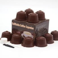 10PCS Refillable Capsules for Nescafe DOLCE GUSTO Coffee Capsules Reusable Filter with Spoon Brush Coffee Pods High Quality L gray