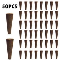 50Pcs Hydroponics Grow Sponges Rooting Sponges Seed Pods Starter Plugs brown