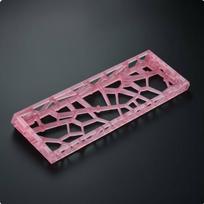 Hollow mechanical Keyboard Case Housing Shell Strap Port for Gaming Enthusiasts White šviesiai violetinė spalva