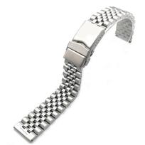 316L Stainless Steel Watch Straps 20mm 22mm for Seiko Watch Bracelet Belt for Jubilee Diving Watchband Solid Buckle Clasp Band 22mm gray