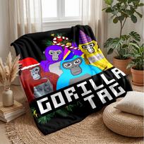 gorilla tag partPrinted Flannel Blanket Cozy Skin-Friendly Warm Throw for Couch Bed Indoor Daily Use 75x90cm