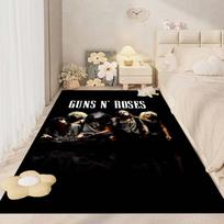 Cool Band G-Guns N-N R-Roses Rock Room Mats Anti-slip Absorb Water Long Strip Cushion Bedroon Mat Household Carpets 40x60cm( 15x23in ) gray