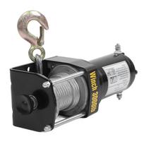 Elektrinė gervės rinkinys 24V su nuotolinio valdymo pultu Plieninis lynas Mini laikiklis 3000 svarų ATV UTV priedams Alloy steel, stainless steel, copper gray