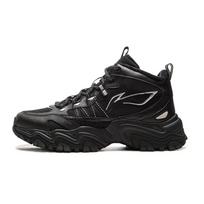 Li Ning Shan Xing WNTR HIGH Fleece lined High top Casual Shoes Men's Black AGLV169-1 44