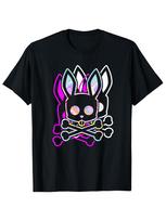 Psycho Bunny Skull Bones T-shirt L purple