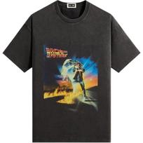 Kith For Back To The Future Chrome Title Vintage Tee Black Men Tops KHM030050-001 S black