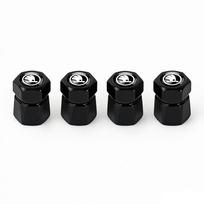 For Skoda FabKO14Pcs Car Styling 3D Metal Wheel Tire Valve Stem Caps Rim Accessories For Skoda Octavia VRS Rapid Kodiaq Fabia Karoq Superb Scala