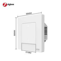 MOES Star Ring ZigBee Smart Dimmer Switch for Light Dimming Work with Alexa Google Home Dimmable 1-3 Gang 86mm*86 mm Eu Standard