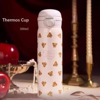 Flower Knows 9th Anniversary Desktop Mirror Flowerknows Stereoscopic Mirror Big Makeup Mirrors Tool Set Thermal Tumbler 1.2L white