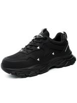 Saugos batai moterims su plieniniu nosies apsaugu - Atsparūs smūgiams, pradūrimams, lengvi, patogūs, kasdieniai darbo batai Black Silver; 39 black