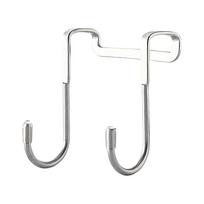 No-Drill Stainless S Hooks for Bathroom and Kitchen, Wall Mount Adhesive Hooks for, Clothes Hanger Hook for, Dorm Door Hook One Size sidabras